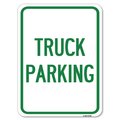 Signmission Truck Sign Truck Parking Heavy-Gauge Aluminum Rust Proof Parking Sign, 18" x 24", A-1824-22785 A-1824-22785